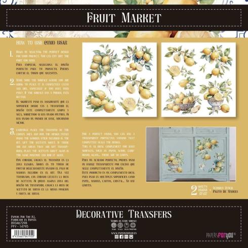 Papers For you - Transfer Aufkleber "Lemon" Decor Transfers 12x12 Inch