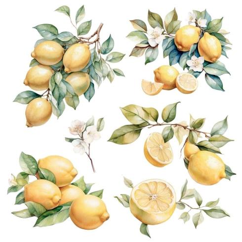 Papers For you - Transfer Aufkleber "Lemon" Decor Transfers 12x12 Inch