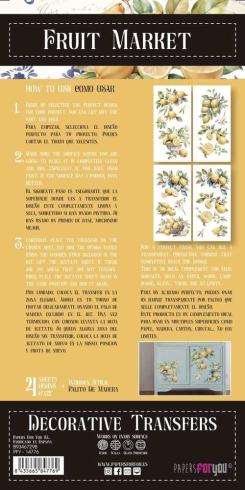 Papers For you - Transfer Aufkleber "Lemon" Decor Transfers 6x12 Inch
