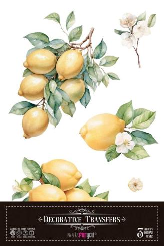 Papers For you - Transfer Aufkleber "Lemon" Decor Transfers 8x12 Inch
