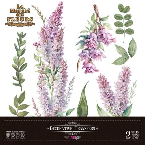 Papers For you - Transfer Aufkleber "Lilacs" Decor Transfers 12x12 Inch