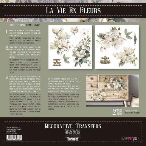 Papers For you - Transfer Aufkleber "Magnolias" Decor Transfers 12x12 Inch