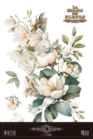 Papers For you - Transfer Aufkleber "Magnolias" Decor Transfers 24x35 Inch