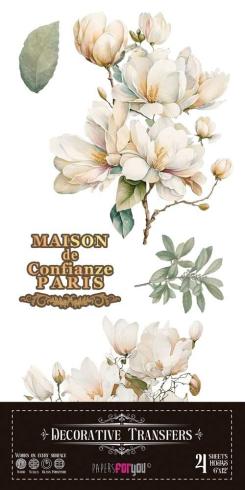 Papers For you - Transfer Aufkleber "Magnolias" Decor Transfers 6x12 Inch