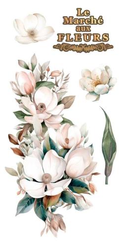 Papers For you - Transfer Aufkleber "Magnolias" Decor Transfers 6x12 Inch