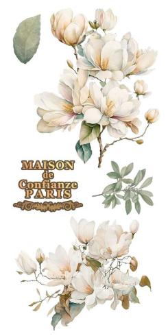 Papers For you - Transfer Aufkleber "Magnolias" Decor Transfers 6x12 Inch