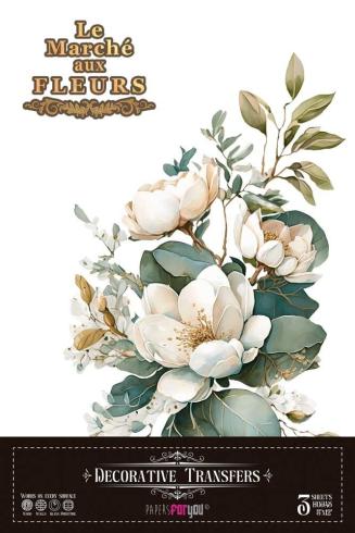 Papers For you - Transfer Aufkleber "Magnolias" Decor Transfers 8x12 Inch