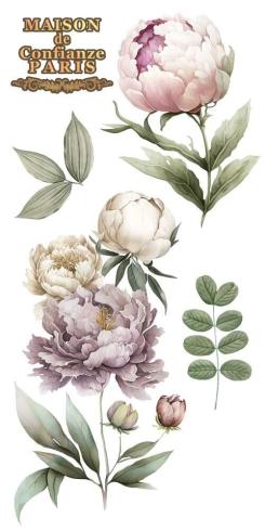Papers For you - Transfer Aufkleber "Peonies" Decor Transfers 6x12 Inch