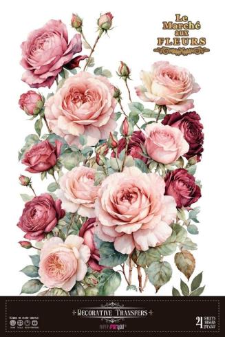 Papers For you - Transfer Aufkleber "Rosé" Decor Transfers 24x35 Inch
