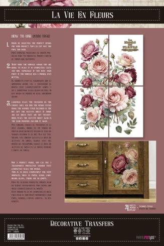 Papers For you - Transfer Aufkleber "Rosé" Decor Transfers 24x35 Inch