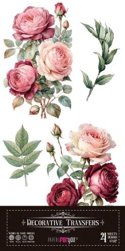 Papers For you - Transfer Aufkleber "Rosé" Decor Transfers 6x12 Inch