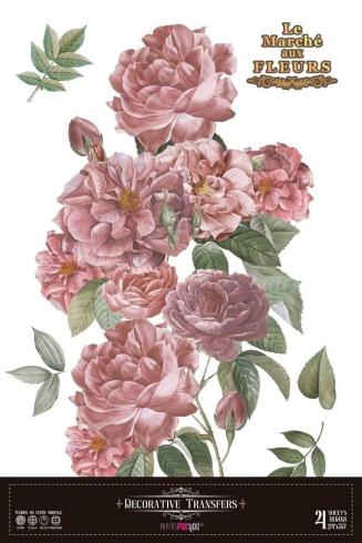 Papers For you - Transfer Aufkleber "Roses" Decor Transfers 24x35 Inch