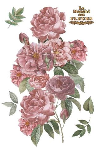 Papers For you - Transfer Aufkleber "Roses" Decor Transfers 24x35 Inch