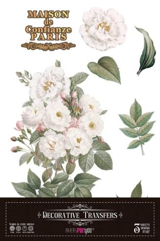 Papers For you - Transfer Aufkleber "Roses" Decor Transfers 8x12 Inch