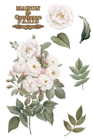 Papers For you - Transfer Aufkleber "Roses" Decor Transfers 8x12 Inch