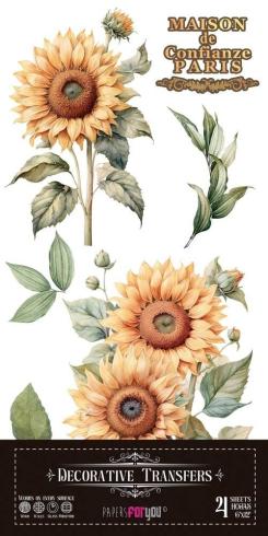 Papers For you - Transfer Aufkleber "Sunflowers" Decor Transfers 6x12 Inch