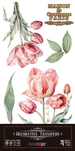 Papers For you - Transfer Aufkleber "Tulips" Decor Transfers 6x12 Inch