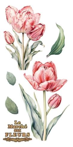 Papers For you - Transfer Aufkleber "Tulips" Decor Transfers 6x12 Inch