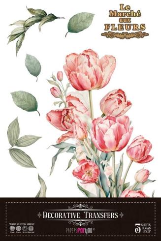 Papers For you - Transfer Aufkleber "Tulips" Decor Transfers 8x12 Inch