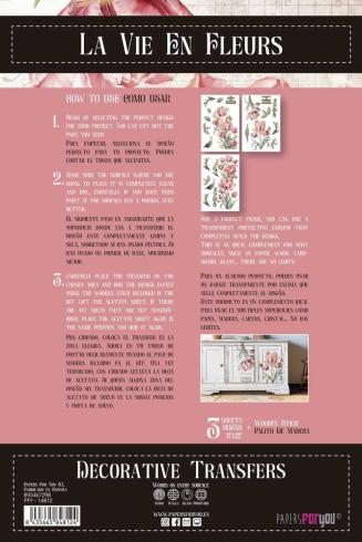 Papers For you - Transfer Aufkleber "Tulips" Decor Transfers 8x12 Inch