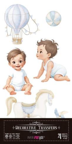 Papers For you - Transfer Aufkleber "Sweet Baby Boy" Decor Transfers 6x12 Inch