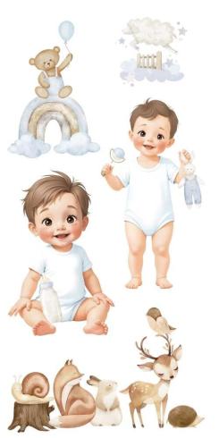 Papers For you - Transfer Aufkleber "Sweet Baby Boy" Decor Transfers 6x12 Inch