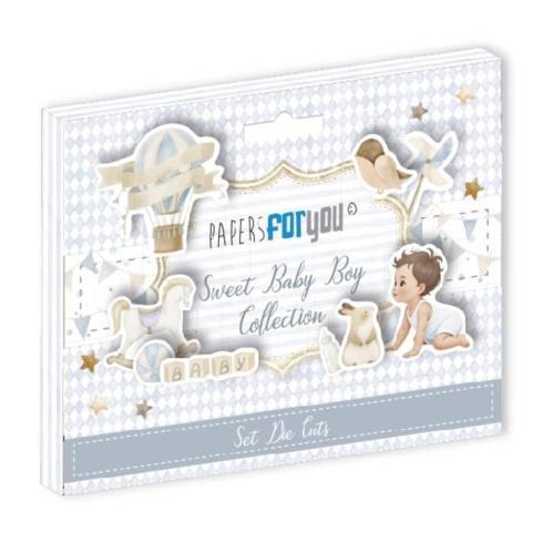 Papers For You - Stanzteile "Sweet Baby Boy" Die Cuts