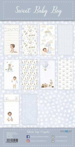 Papers For You - Designpapier "Sweet Baby Boy" Scrap Paper Pack 6x12 Inch - 10 Bogen 