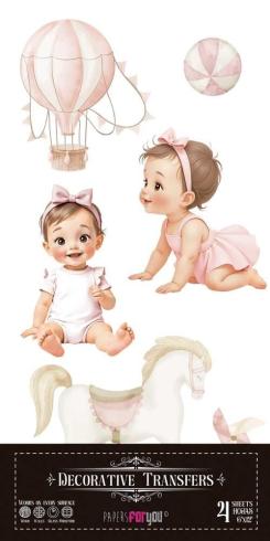 Papers For you - Transfer Aufkleber "Sweet Baby Girl" Decor Transfers 6x12 Inch