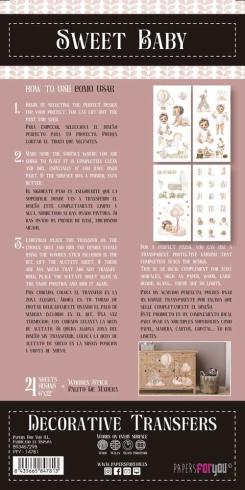 Papers For you - Transfer Aufkleber "Sweet Baby Girl" Decor Transfers 6x12 Inch