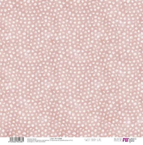 Papers For You - Leinwandpapier "Sweet Baby Girl" Paper Pack Canvas 30,5x31 cm - 8 Bogen 