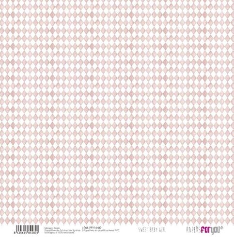 Papers For You - Leinwandpapier "Sweet Baby Girl" Paper Pack Canvas 30,5x31 cm - 8 Bogen 