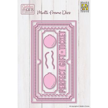 Nellie Snellen - Stanzschablone "Golden ticket" Multi Frame Dies