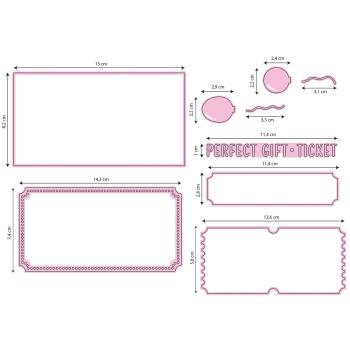 Nellie Snellen - Stanzschablone "Golden ticket" Multi Frame Dies
