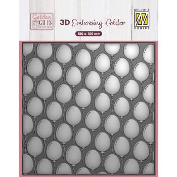 Nellie Snellen - Prägefolder "Balloons" 3D Embossing Folder 