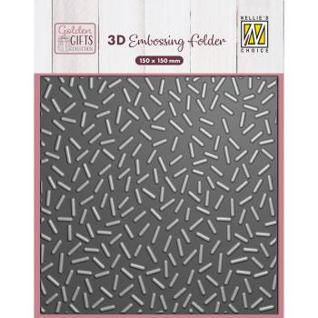 Nellie Snellen - Prägefolder "Confetti Sprinkles" 3D Embossing Folder 