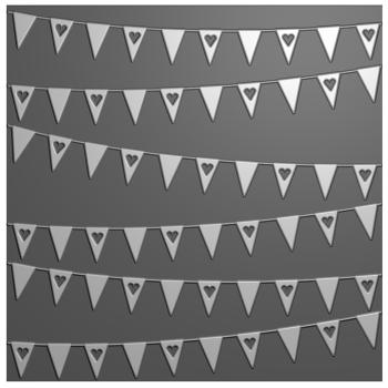 Nellie Snellen - Prägefolder "Banners" 3D Embossing Folder 