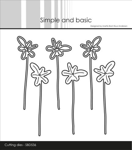 Simple and Basic - Stanzschablone "Funky Flowers #2" Dies