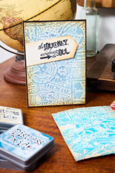 Sizzix - 3D Prägefolder "Airmail" Embossing Folder Design by Tim Holtz