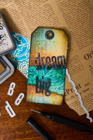 Sizzix - 3D Prägefolder "Airmail" Embossing Folder Design by Tim Holtz