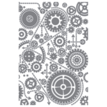 Sizzix - 3D Prägefolder "Gears" Embossing Folder Design by Tim Holtz