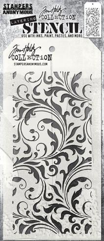 Stampers Anonymous - Schablone "Flourish" Layering Stencil Design by Tim Holtz