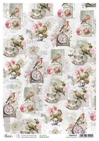 Ciao Bella - Decopatch Papier "Timeless Melodies" Rice Paper A4 - 5 Bogen
