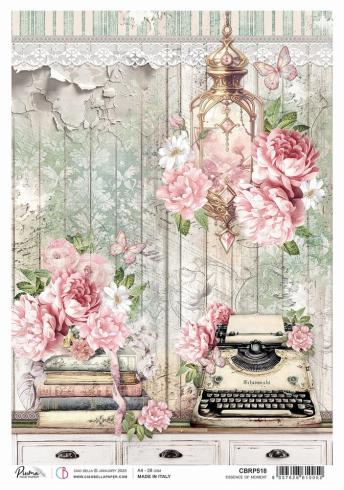 Ciao Bella - Decopatch Papier "Essence of Moment" Rice Paper A4 - 5 Bogen
