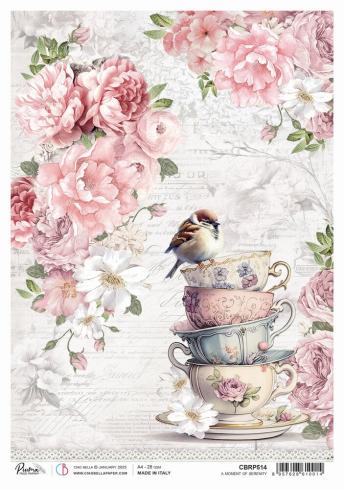 Ciao Bella - Decopatch Papier "A Moment of Serenity" Rice Paper A4 - 5 Bogen