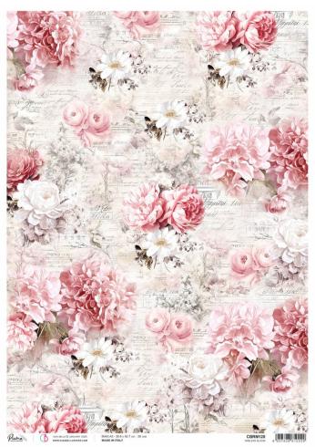 Ciao Bella - Decopatch Papier "Timeless Bloom" Rice Paper A3 - 3 Bogen