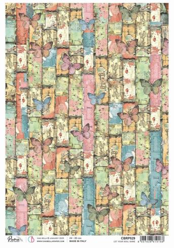 Ciao Bella - Decopatch Papier "Let Your Soul Shine" Rice Paper A4 - 5 Bogen