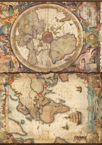Ciao Bella - Decopatch Papier "Codex Mixed" Rice Paper A5 - 8 Bogen