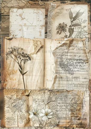 Ciao Bella - Decopatch Papier "Codex Mixed" Rice Paper A5 - 8 Bogen