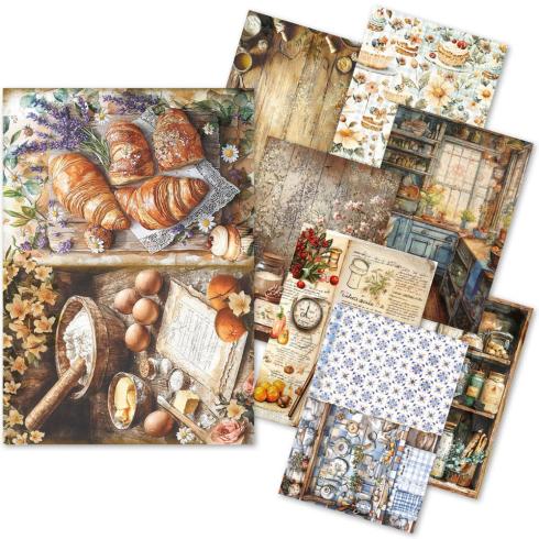Ciao Bella - Decopatch Papier "Cookbook Mixed" Rice Paper A5 - 8 Bogen